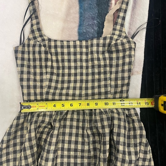 Princess Polly Tan and Black Checkered Maxi Dress 🖤💛🖤 - Picture 9 of 10